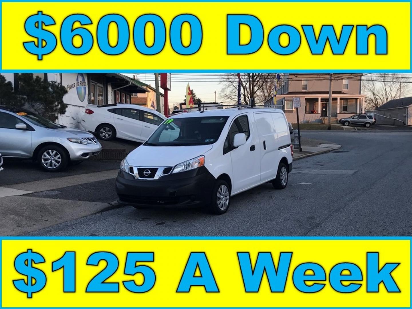 2019 White /Gray Nissan NV200 SV (3N6CM0KN1KK) with an V4 engine, Automatic transmission, located at 577 Chester Pike, Prospect Park, PA, 19076, (610) 237-1015, 39.886154, -75.302338 - Photo#0